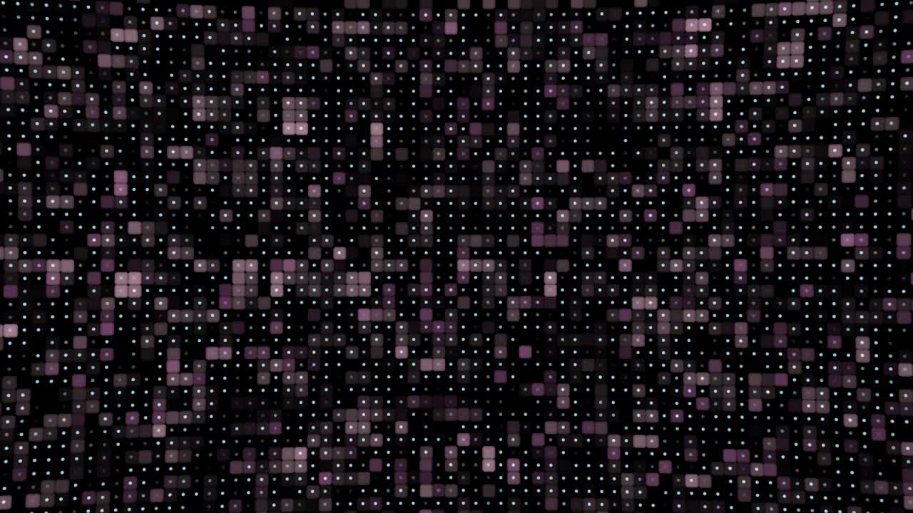 Pink and White abstract square tiles in seamless loop animated mosaic. Simple motion graphic background