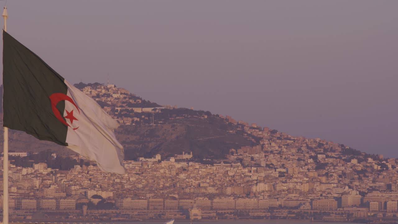 The National flag of Algeria