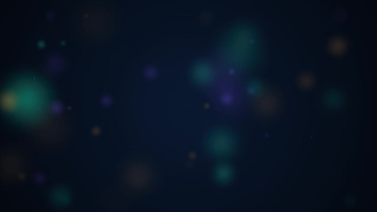 Abstract Background with Floating Colorful Bokeh Particles