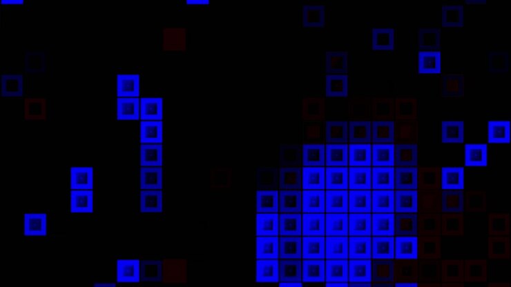 Abstract Blue Square Pattern