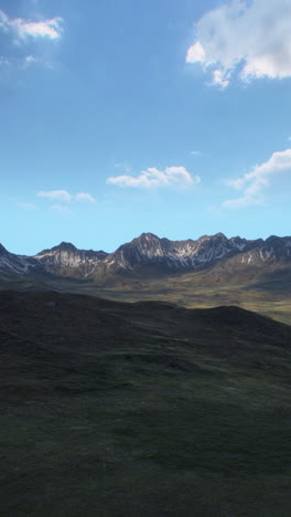 a scenic view of snow-capped mountains