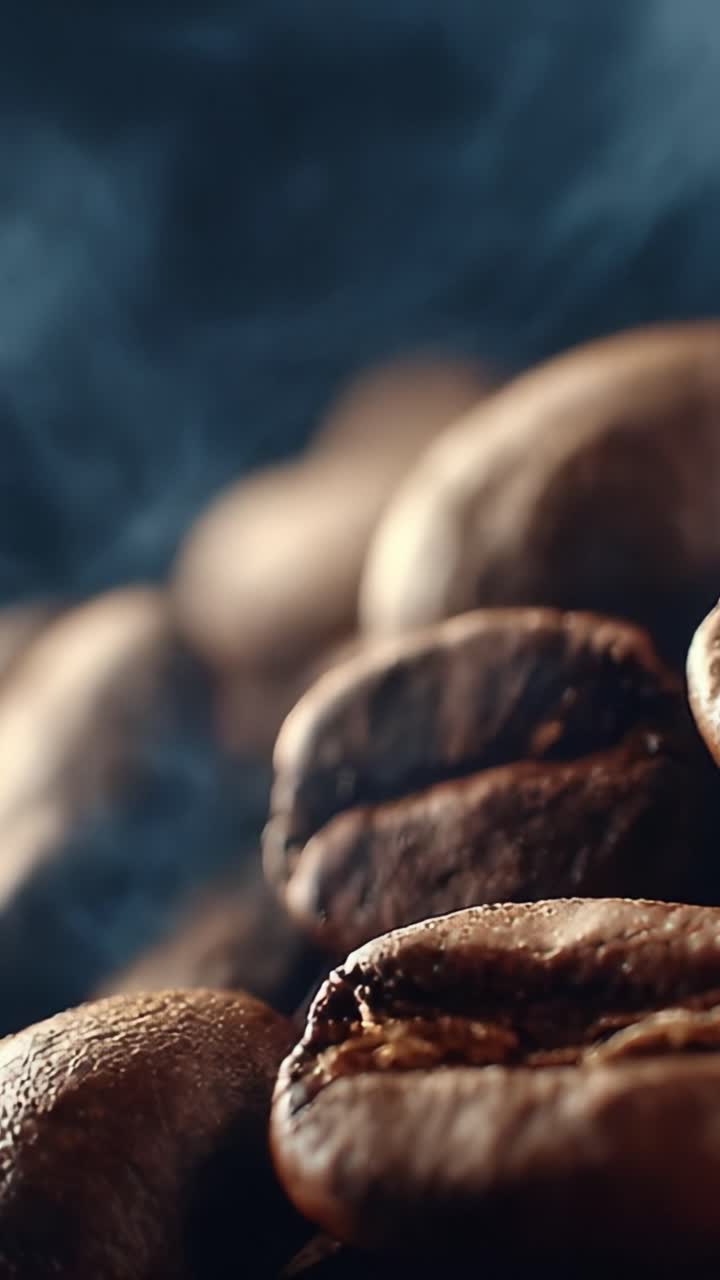 En fængslende nærbilledrejse gennem rige, aromatiske kaffebønner, der fremkalder en intens sanseoplevelse af smag og aroma i hver eneste slurk.