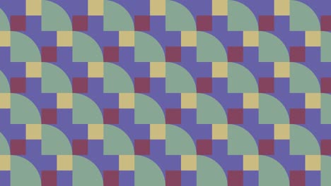 mosaico geométrico de bucle sin costuras con elementos muy peri violeta. azulejos geométricos en patrón animado abstracto. fondo gráfico en movimiento en un diseño plano