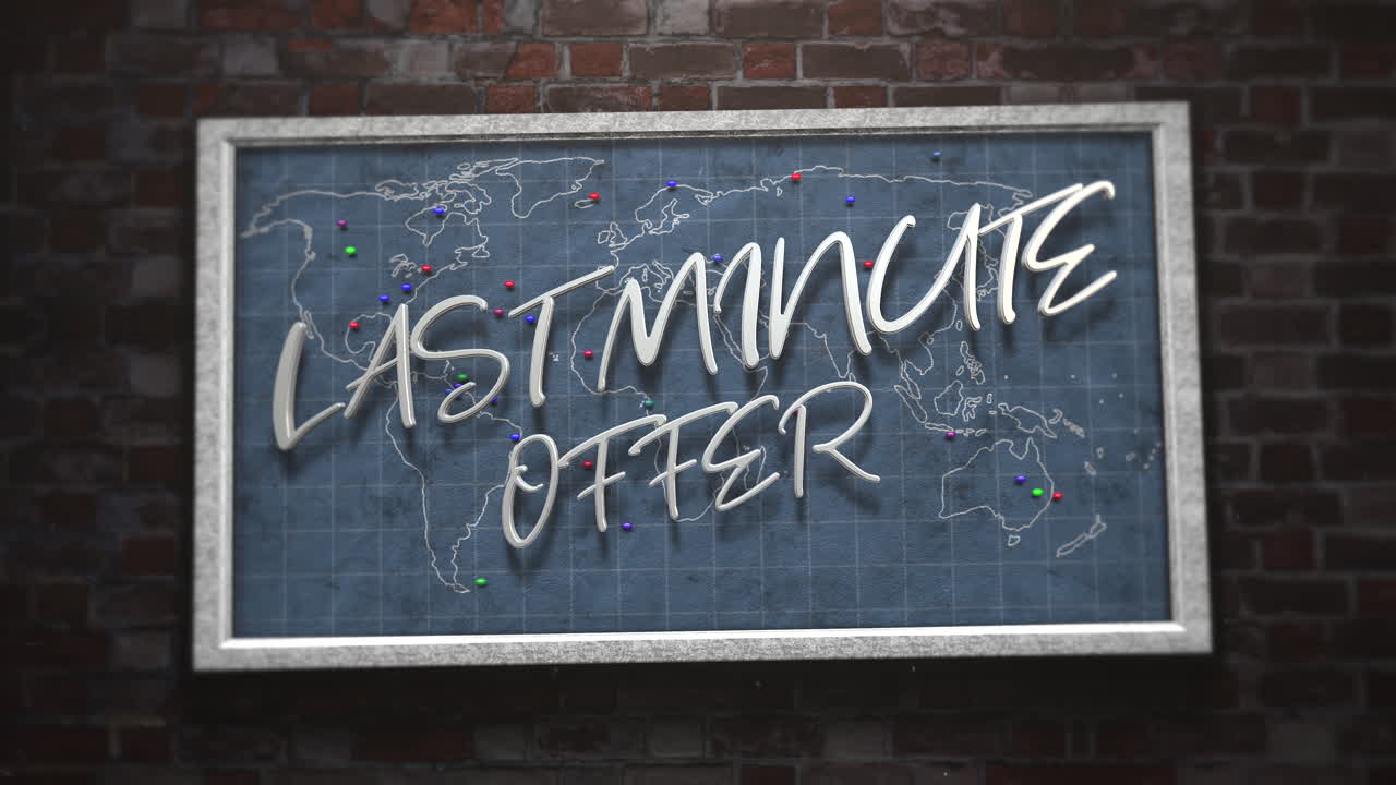 방문 지점 을 가진 세계 지도 에 있는 마지막 순간 의 제안