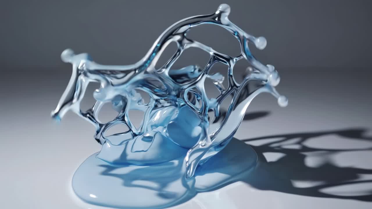 추상적인 액체 스플래시