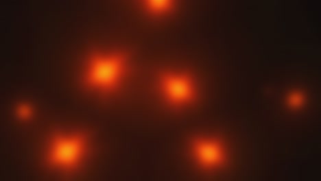 renderización 3d de fondo oscuro con linternas desenfocadas. el ordenador generó destellos aleatorios de luz