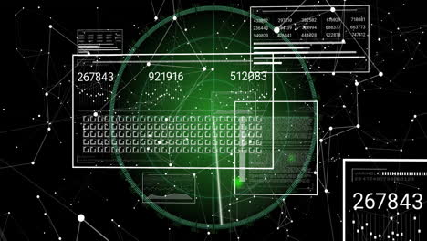 animation of digital data processing over scope scanning