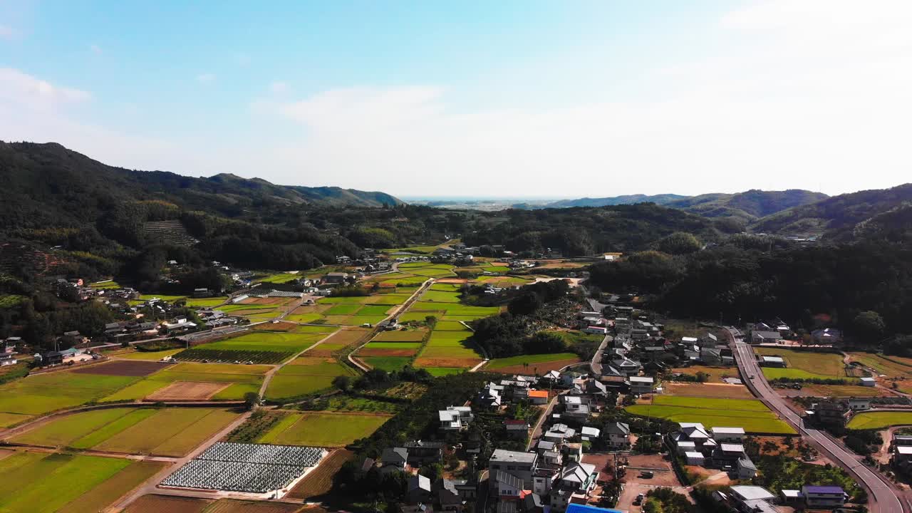 일본 시골의 작은 마을