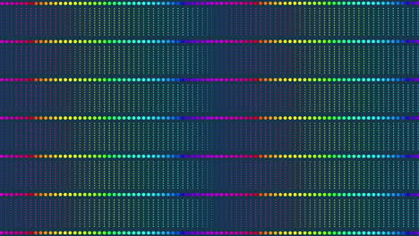 Colorful lines and dots futuristic pattern with neon color