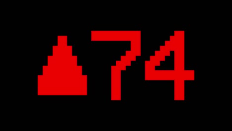red up symbol direction rising from 0 to 100 - digital counter number 0-100 - loading progress bar with percentage - 0-100 up sembol - count up from 100 to 0 - red text