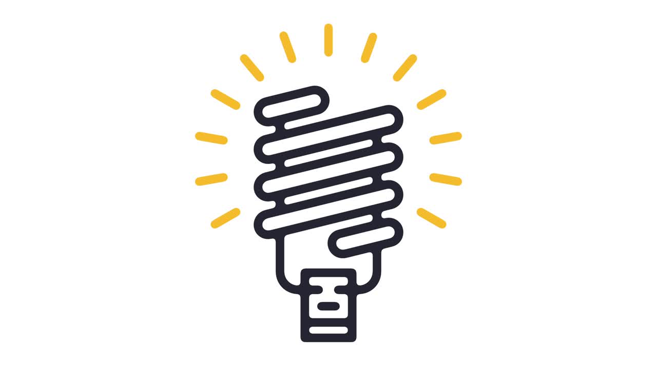 Led Light Line Icon Animation