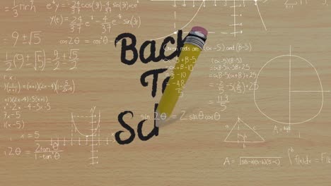 back to school written in black