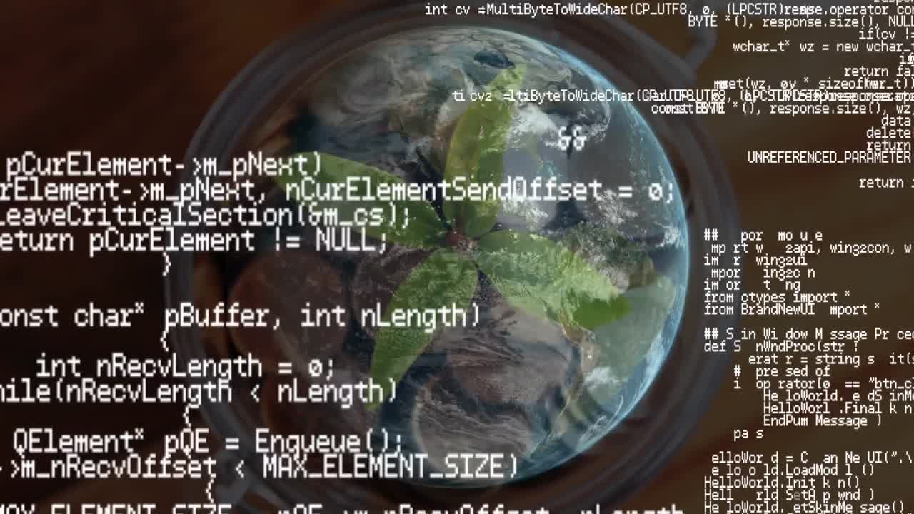 una olla llena de monedas con un globo giratorio