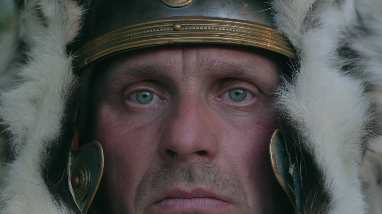 Roman Soldier in Historical Costume