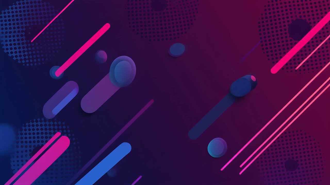 Dynamic Abstract Background with Moving Geometric Shapes
