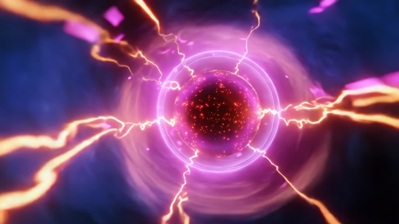A Stunning Visualization of An Energetic Portal Surrounded by Brilliant Electric Sparks, Vivid Colors, and Dynamic Motion, Invoking a Sense of Wonder and Exploration into the Unknown Realm of Energy and Space
