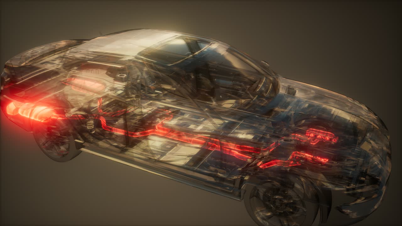 자동차에서 볼 수 있는 배기가스 시스템