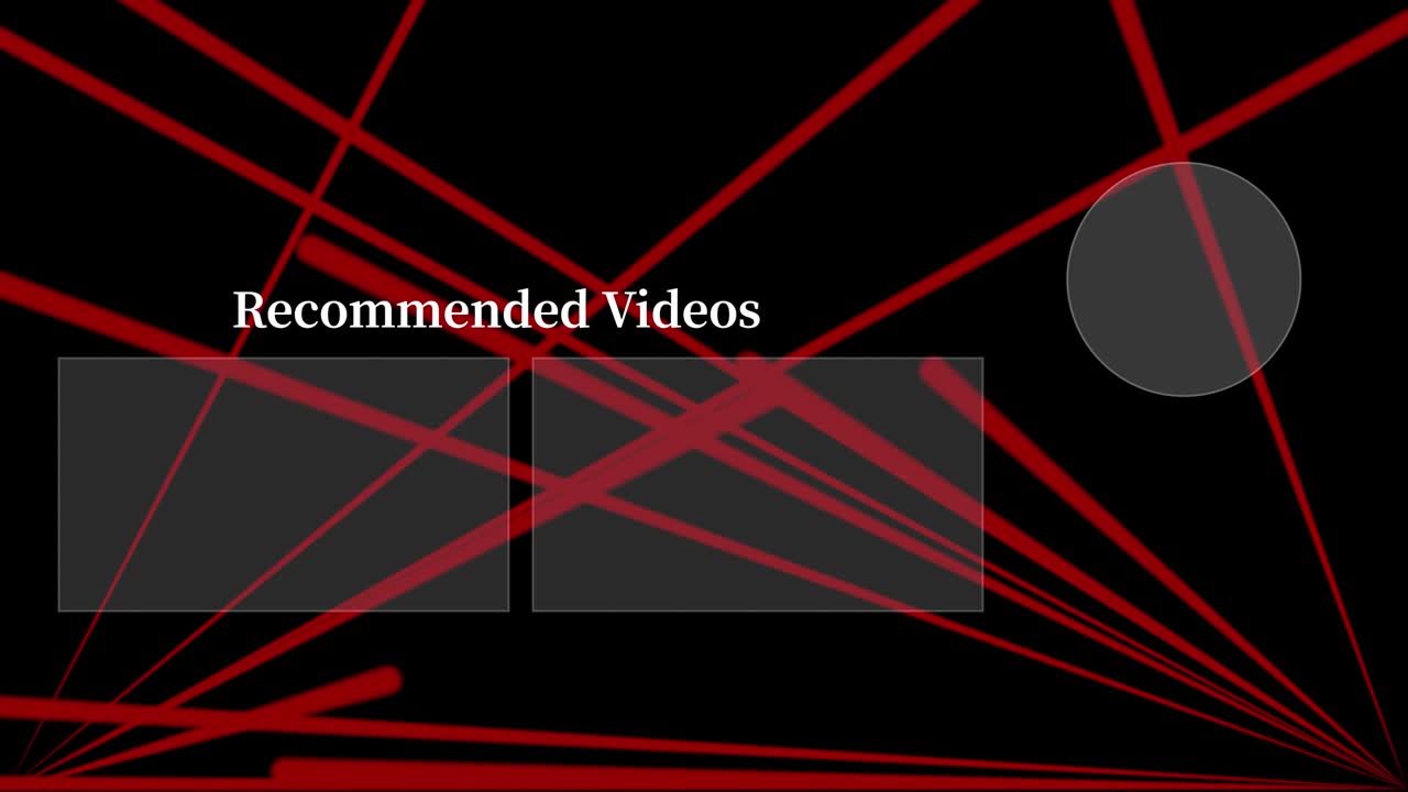 레이저 스테이지 세트  엔드 카드 엔딩 스크린 모션 그래픽