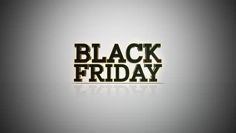 modern black friday text on grey gradient