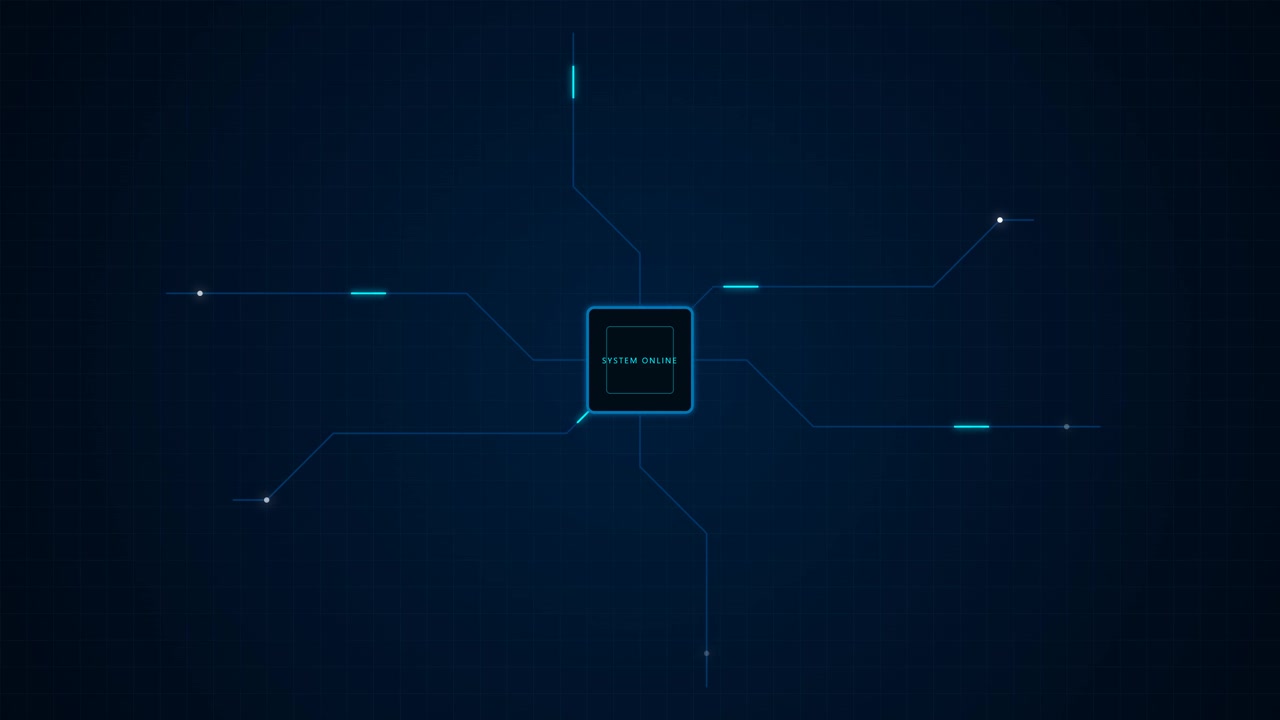 Digital Circuit Board Interface with System Online Text