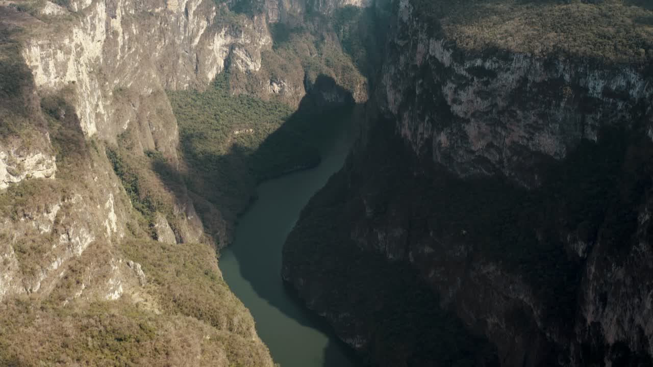 vista aérea del cañón del sumidero, chiapas méxico