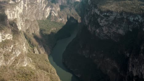 aerial view of the sumidero canyon, chiapas mexico