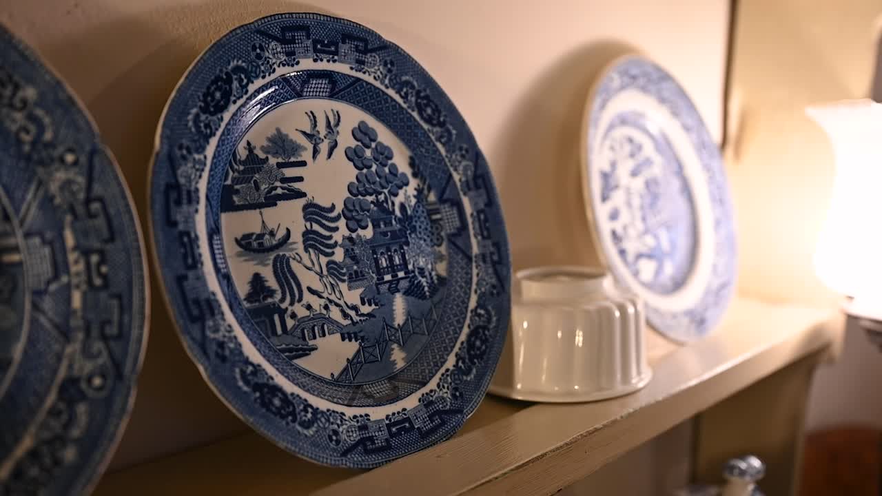 Beauty of the plates within Charles Dickens house, London, United Kingdom