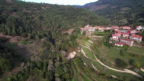 Picturestique-Portuguese-Village-of-Sistelo,-Portugal