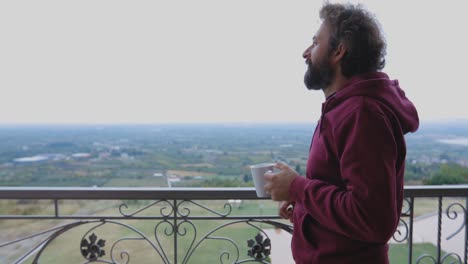 coffee on the balcony