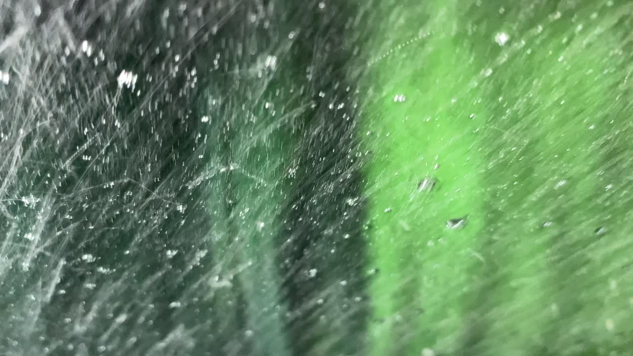Car washing machine - view from inside the car