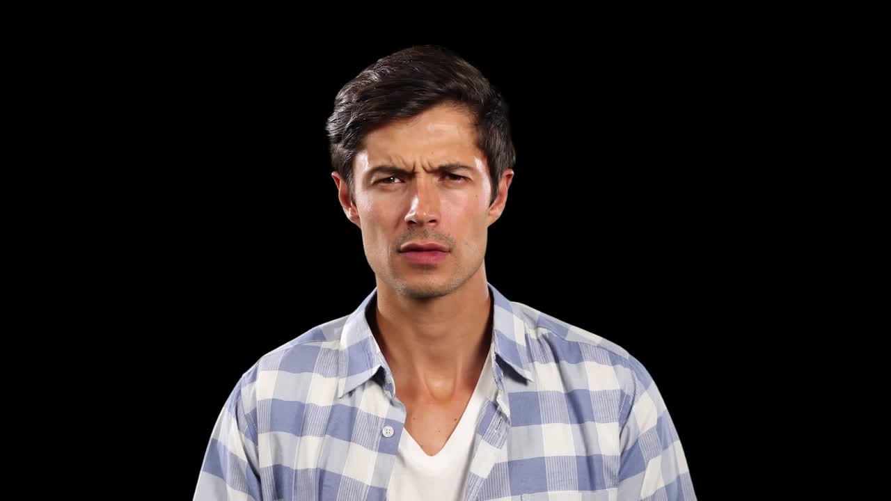 Animation of world map over caucasian man