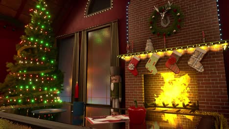 decorated christmas tree emotional room (loopable)