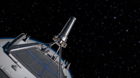 nave espacial en órbita