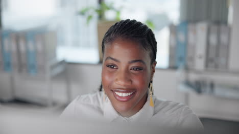 portrait of a smiling businesswoman in an office