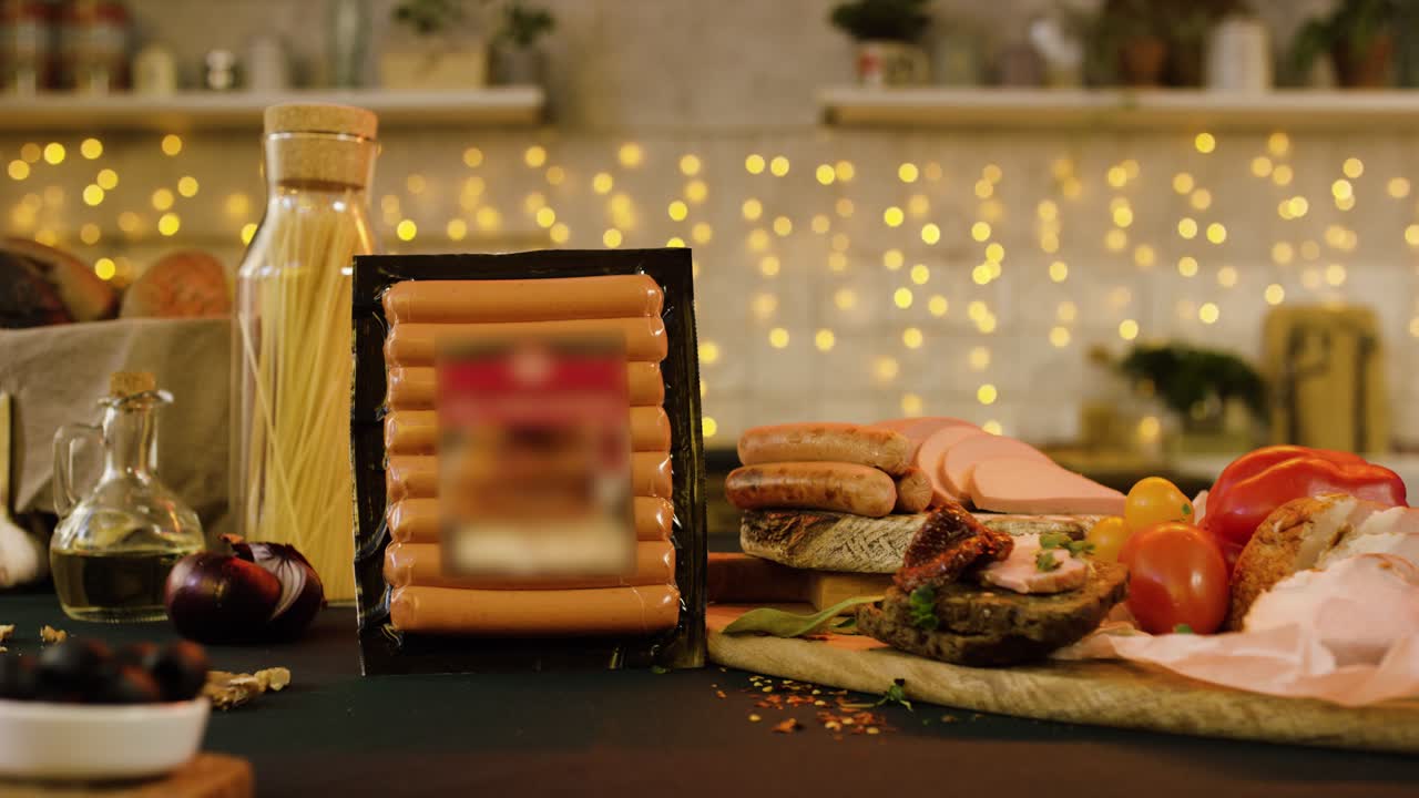 variedad de alimentos en una mesa de cocina