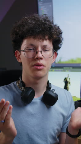 Young Person in a Video Editing Session