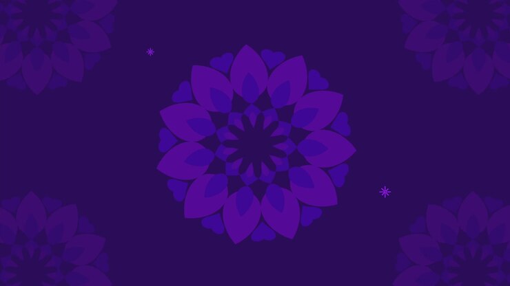 Animazione con motivo decorativo a mandala islamico