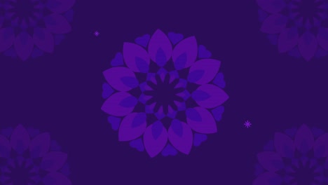 animación de patrón decorativo del mandala islámico