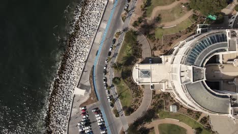 aerial shot of viña del mar, uhd 4k