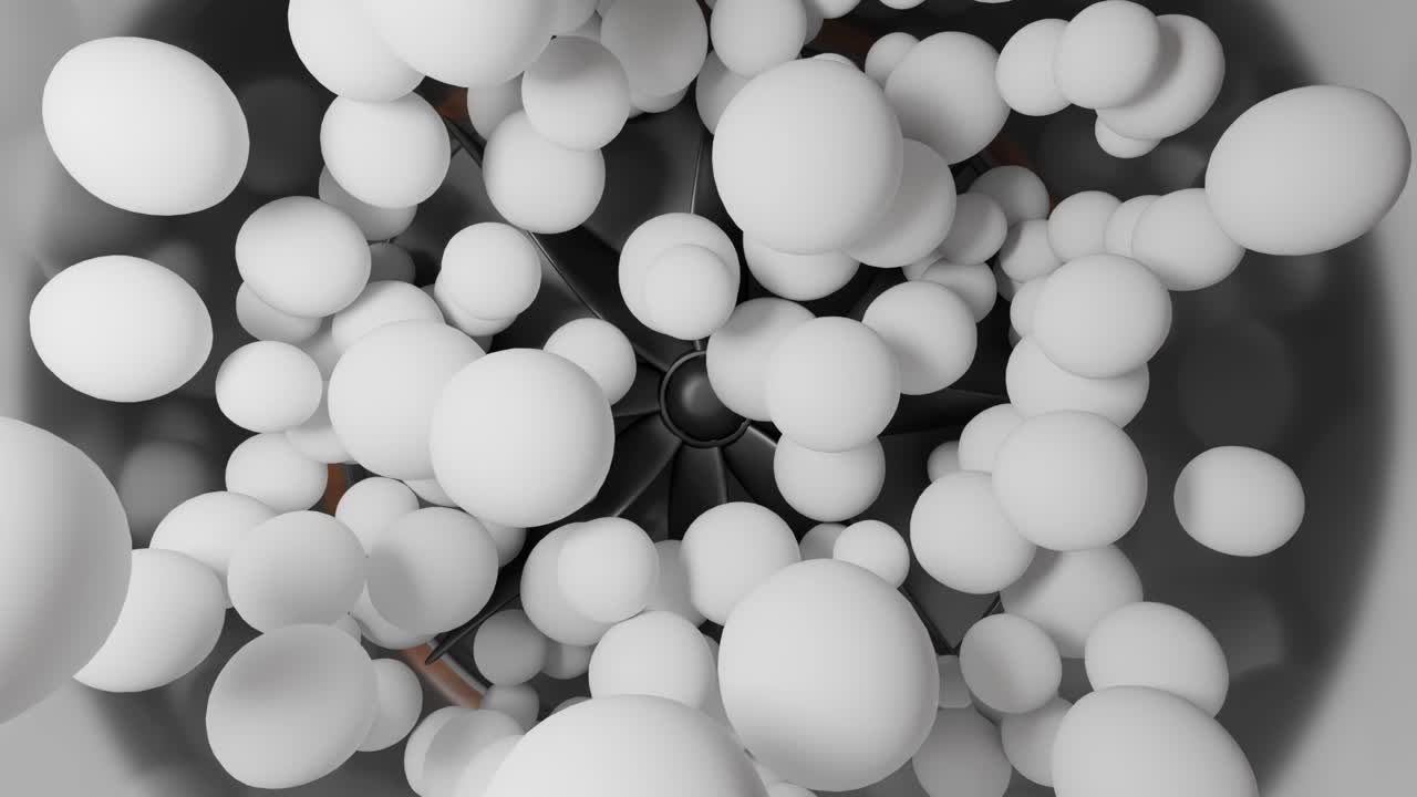 Abstract White Sphere Pattern