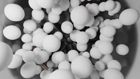 patrón de esfera blanca abstracto