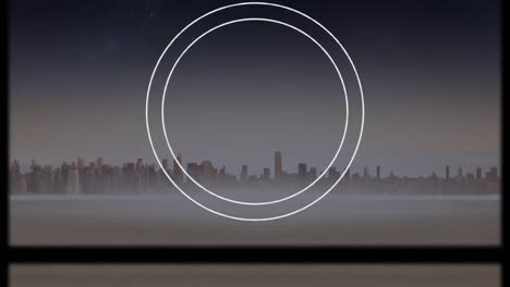 animation of scan scope over cityscape