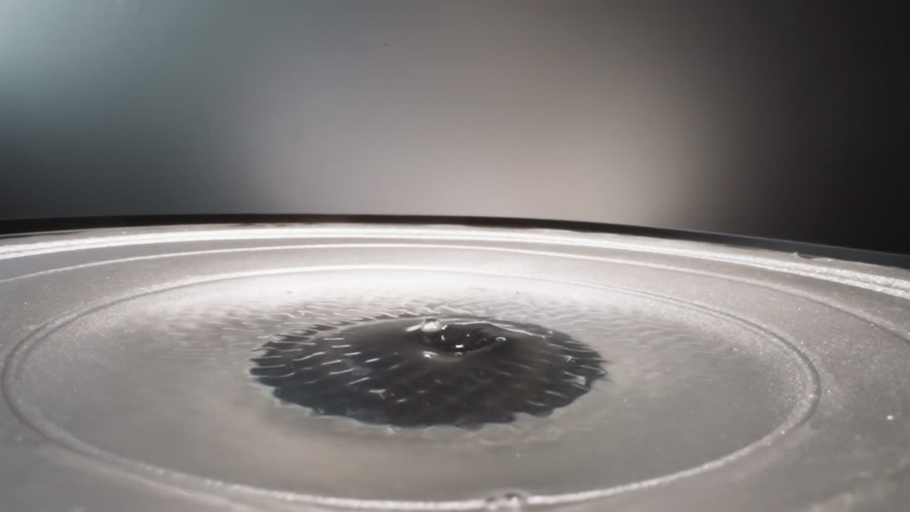 대화기의 주파수에 의한 액체 물질 흔들림