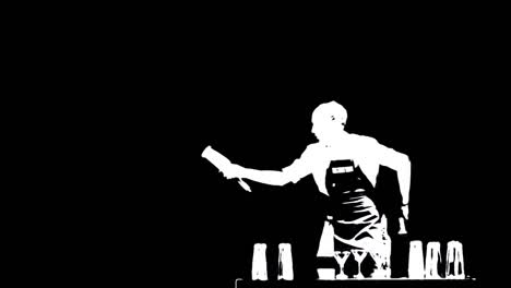 Bartender-juggling-the-objects-on-black