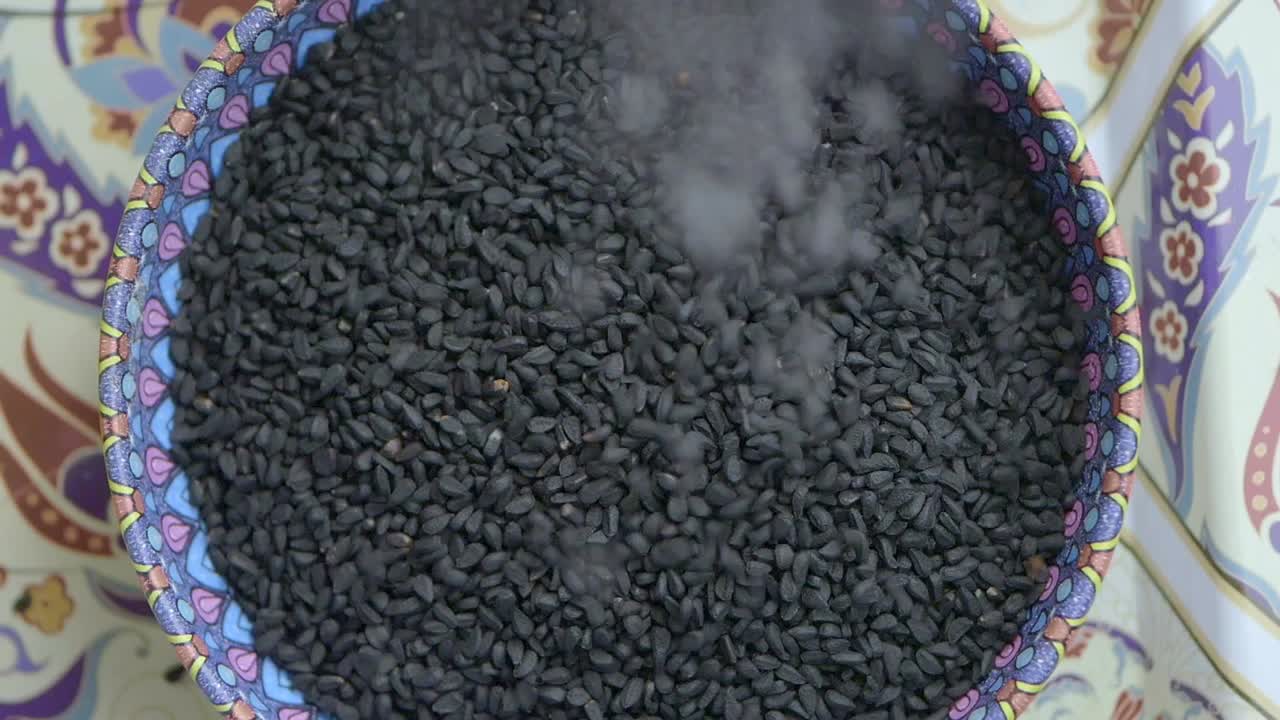 Black Nigella Seeds in a Bowl
