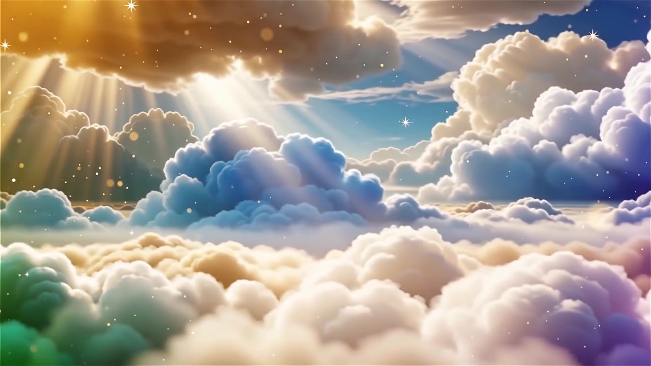 Christian Heavenly Light Worship Background