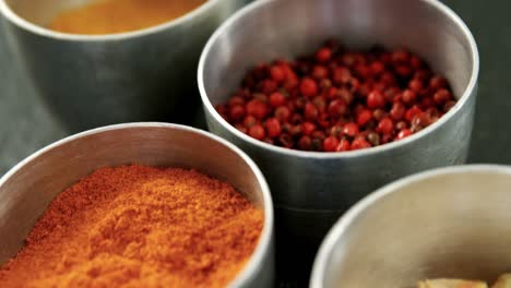 various spices in bowl 4k