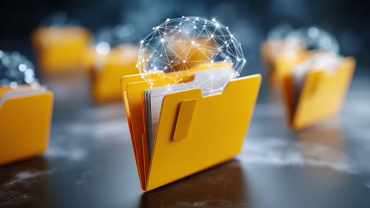 Digital Organization: The Evolution of Data Management through Interactive Folders and Connectivity in Modern Technology