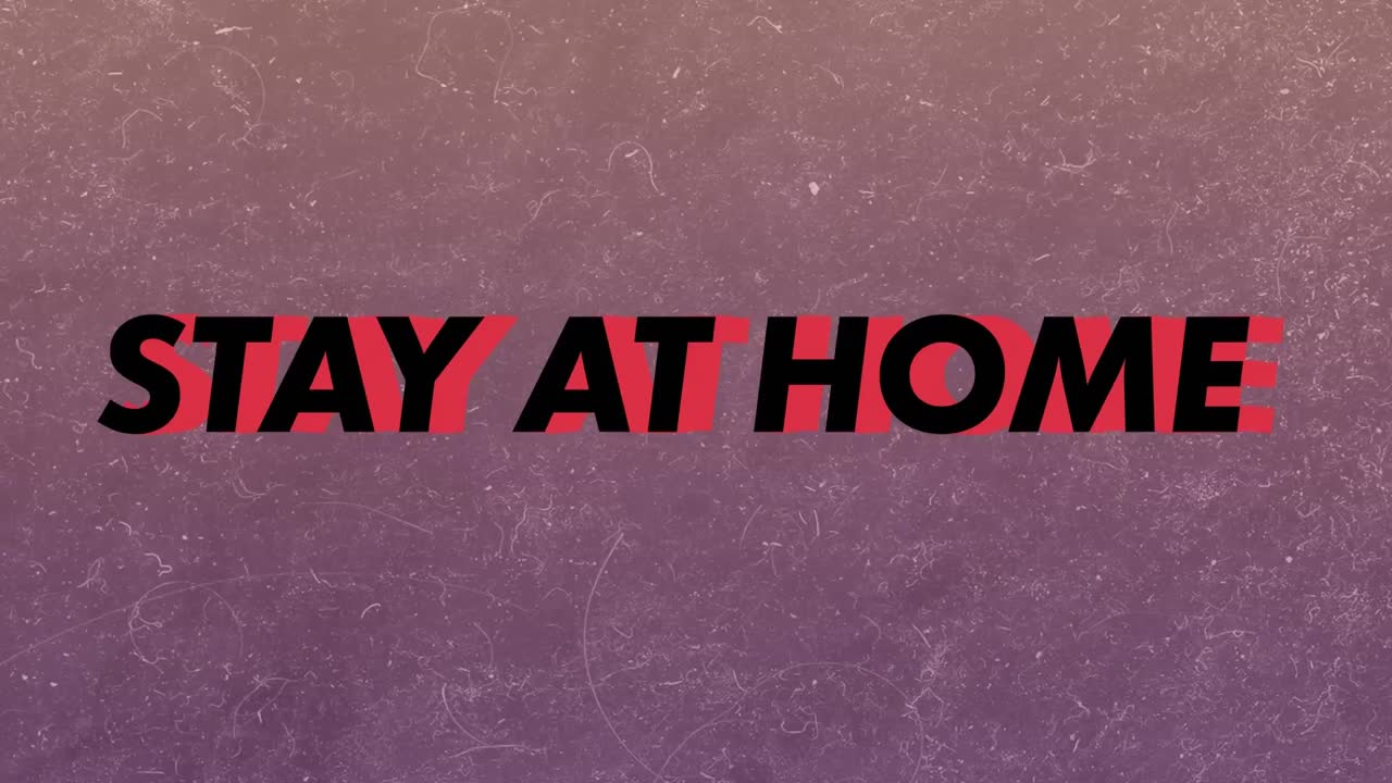 집에 머무르는 단어의 애니메이션