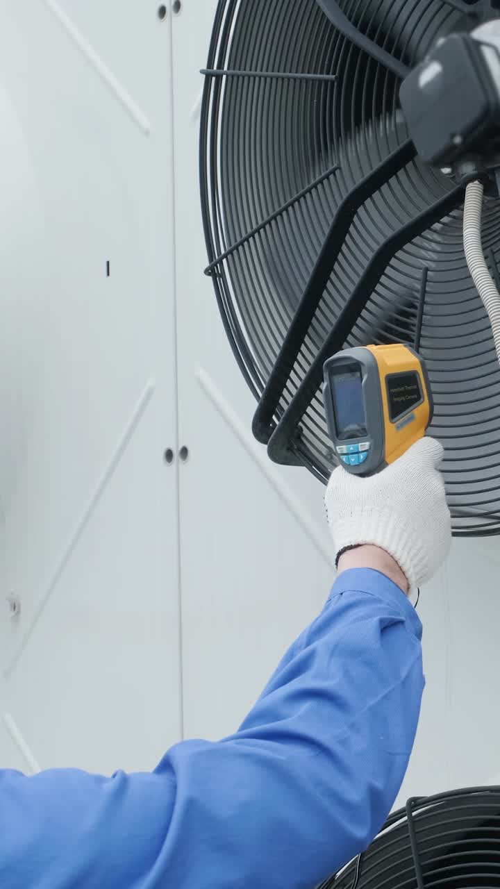 HVAC System Inspection with Infrared Thermometer